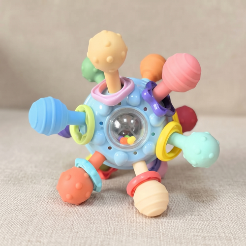 True Haven | Montessori Sensory Teether Toy – Durable Playtime Favorite, Non-Toxic Materials