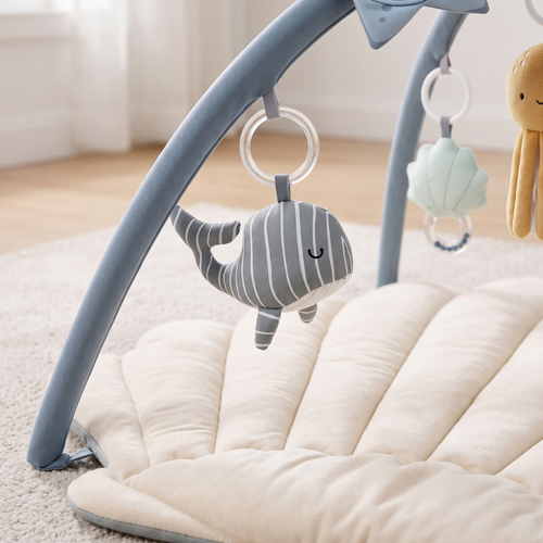 True Haven | Shell Baby Play Gym – Interactive Toy for Toddlers, Supports Motor Skills