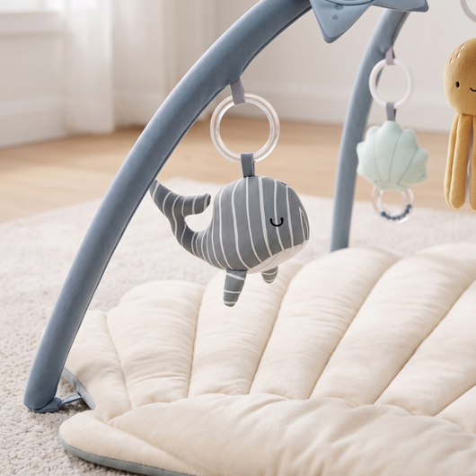 True Haven | Shell Baby Play Gym – Interactive Toy for Toddlers, Supports Motor Skills