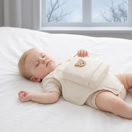 True Haven | Anti Roll Baby Positioner Pillow – Snuggly Nursery Must-Have, Gentle on Sensitive Skin