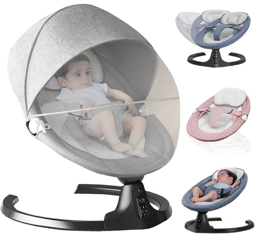 True Haven | Electric Baby Rocking Chair – Smart Auto-Soothing Sensor, 5-Speed Swing with Bluetooth Lullabies