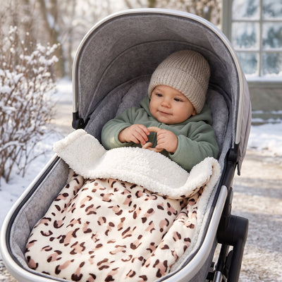 True Haven | Flannel Baby Stroller Blanket – Built for Busy Days Out, Compact & Portable