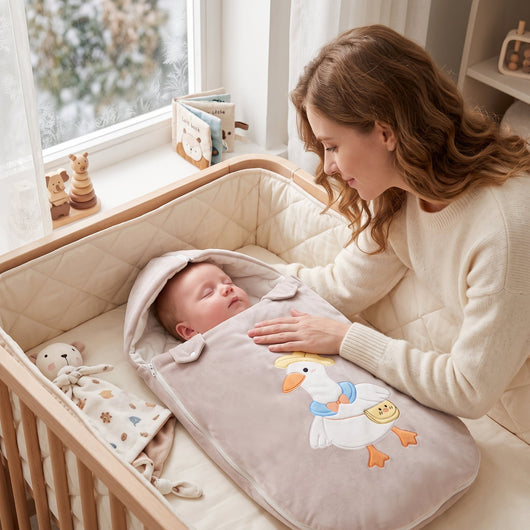 True Haven | Thermal Baby Sleeping Bag – Snuggly Nursery Must-Have, Gentle on Sensitive Skin