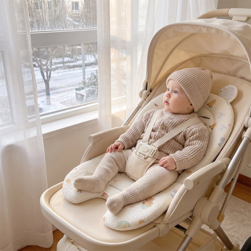 True Haven | Soft Baby Stroller Cushion – Travel-Ready Baby Essential, Easy to Pack