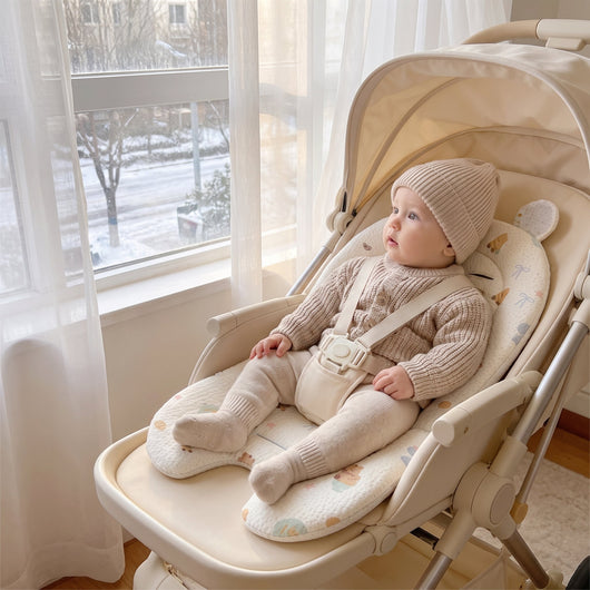 True Haven | Soft Baby Stroller Cushion – Travel-Ready Baby Essential, Easy to Pack