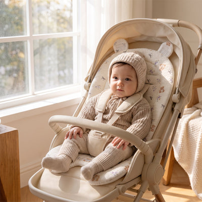 True Haven | Soft Baby Stroller Cushion – Travel-Ready Baby Essential, Easy to Pack