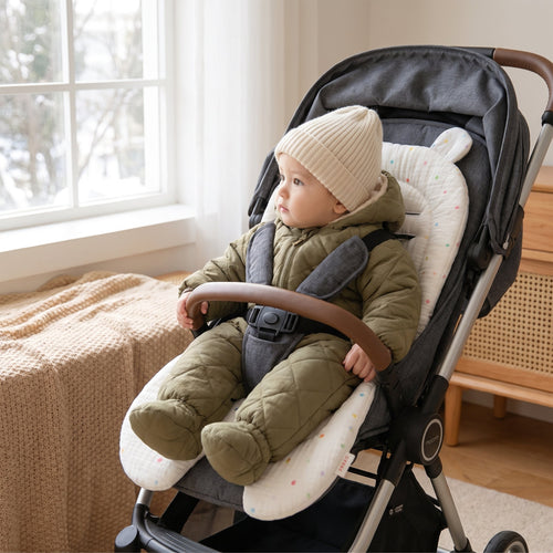 True Haven | Soft Baby Stroller Cushion – Travel-Ready Baby Essential, Easy to Pack