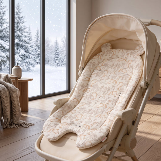 True Haven | Soft Baby Stroller Cushion – Travel-Ready Baby Essential, Easy to Pack