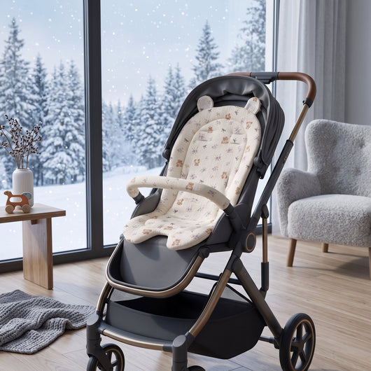 True Haven | Soft Baby Stroller Cushion – Travel-Ready Baby Essential, Easy to Pack