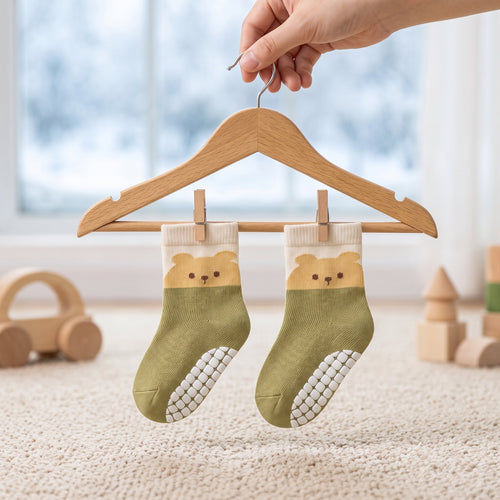True Haven | Cute Animal Print Baby Socks – Adorable Everyday Essential, Gentle on Sensitive Skin