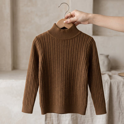 True Haven | Knit Turtleneck Sweater – Adorable Everyday Essential, Gentle on Sensitive Skin