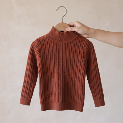 True Haven | Knit Turtleneck Sweater – Adorable Everyday Essential, Gentle on Sensitive Skin