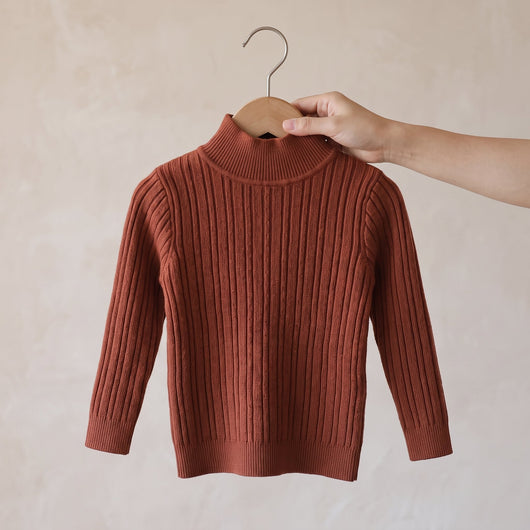 True Haven | Knit Turtleneck Sweater – Adorable Everyday Essential, Gentle on Sensitive Skin