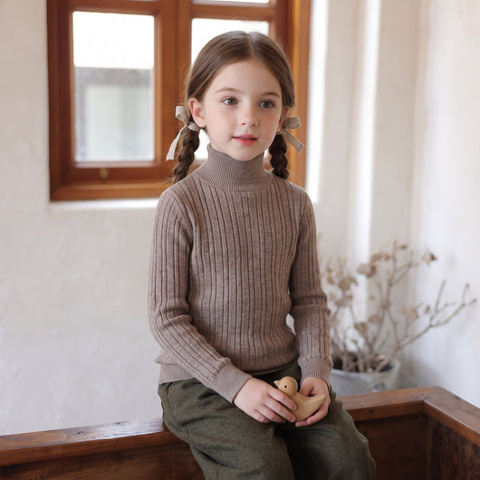 True Haven | Knit Turtleneck Sweater – Adorable Everyday Essential, Gentle on Sensitive Skin