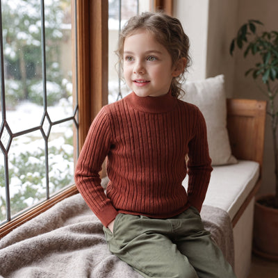 True Haven | Knit Turtleneck Sweater – Adorable Everyday Essential, Gentle on Sensitive Skin