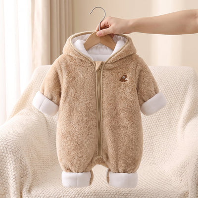 True Haven | Flannel Baby Winter Jumpsuit – Soft Everyday Wear, Breathable Comfortable Fit