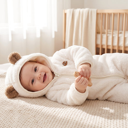 True Haven | Flannel Baby Winter Jumpsuit – Soft Everyday Wear, Breathable Comfortable Fit