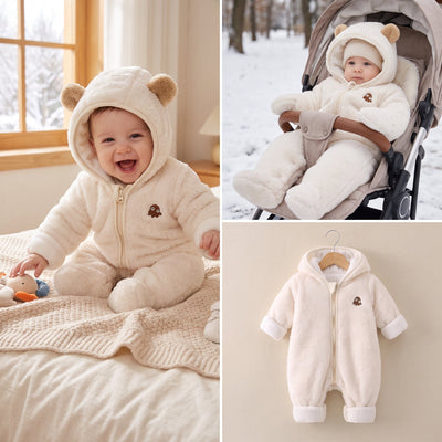True Haven | Flannel Baby Winter Jumpsuit – Soft Everyday Wear, Breathable Comfortable Fit