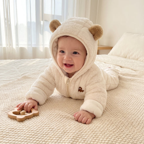 True Haven | Flannel Baby Winter Jumpsuit – Soft Everyday Wear, Breathable Comfortable Fit
