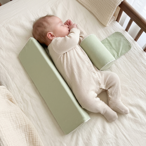 True Haven | Baby Side Pillow – Snuggly Nursery Must-Have, Gentle on Sensitive Skin