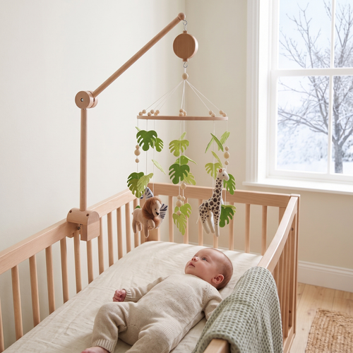 True Haven | Wren Baby Crib Mobile – Cozy Support for Naptime & Bedtime, Machine Washable