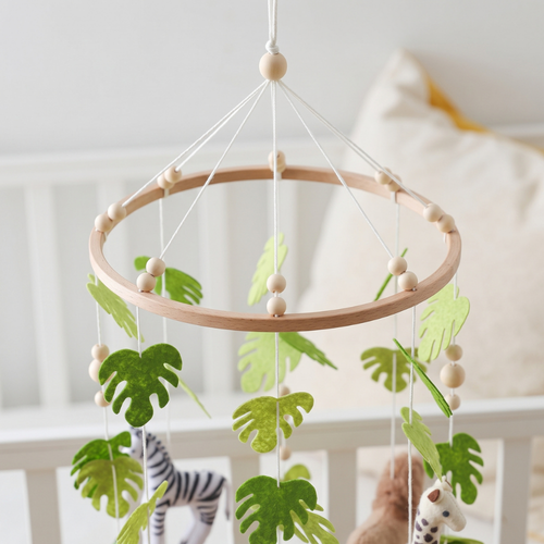 True Haven | Wren Baby Crib Mobile – Cozy Support for Naptime & Bedtime, Machine Washable