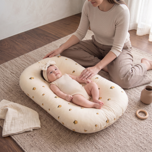 True Haven | Ultra-Soft Infant Lounger Bed – Cozy Support for Naptime & Bedtime, Machine Washable