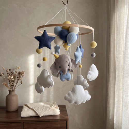 True Haven | Felt Animal Crib Mobile – Plush Comfort for Better Sleep, Hypoallergenic Materials