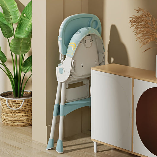 True Haven | Adjustable Baby High Chair – 5-Point Safety Harness, Grows from Baby to Toddler