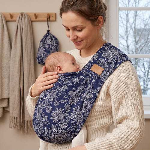 True Haven | Amber Newborn Carrier – Hands-Free Babywearing Comfort, Ergonomic Support