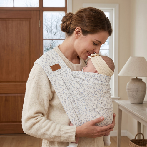 True Haven | Amber Newborn Carrier – Hands-Free Babywearing Comfort, Ergonomic Support