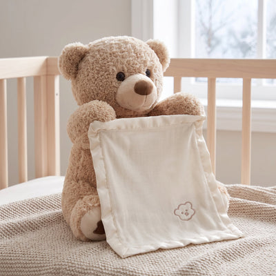 True Haven | Melody Peekaboo Bear – Screen-Free Developmental Toy, Safe for Little Hands
