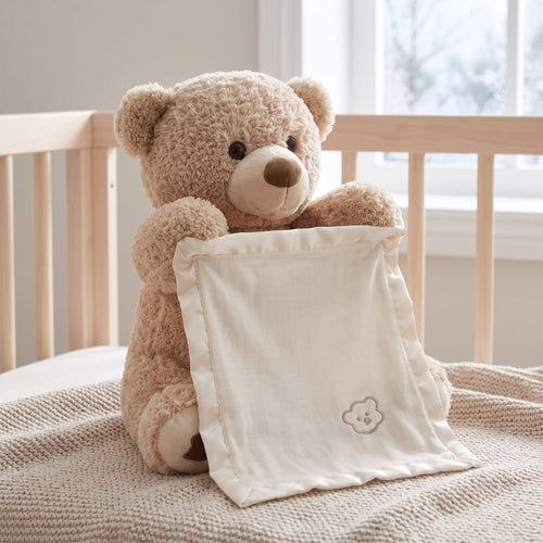True Haven | Melody Peekaboo Bear – Screen-Free Developmental Toy, Safe for Little Hands