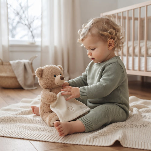 True Haven | Melody Peekaboo Bear – Screen-Free Developmental Toy, Safe for Little Hands