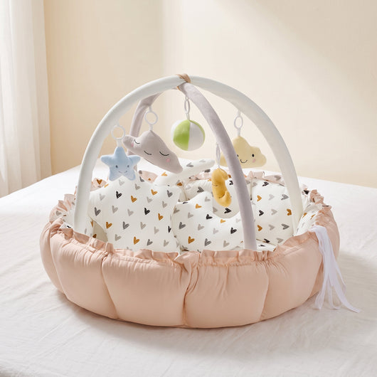 True Haven | Grove Baby Play Gym – Screen-Free Developmental Toy, Safe for Little Hands