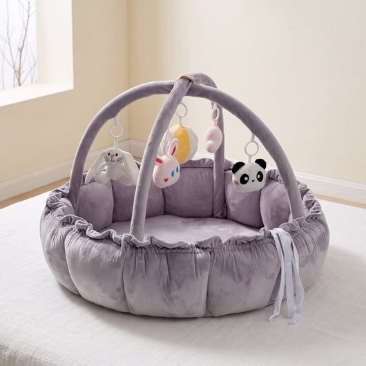 True Haven | Grove Baby Play Gym – Screen-Free Developmental Toy, Safe for Little Hands