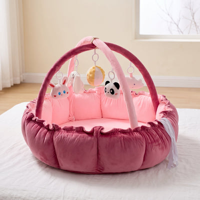 True Haven | Grove Baby Play Gym – Screen-Free Developmental Toy, Safe for Little Hands