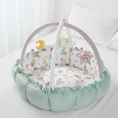True Haven | Grove Baby Play Gym – Screen-Free Developmental Toy, Safe for Little Hands