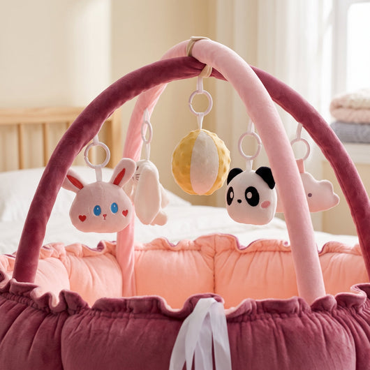 True Haven | Grove Baby Play Gym – Screen-Free Developmental Toy, Safe for Little Hands