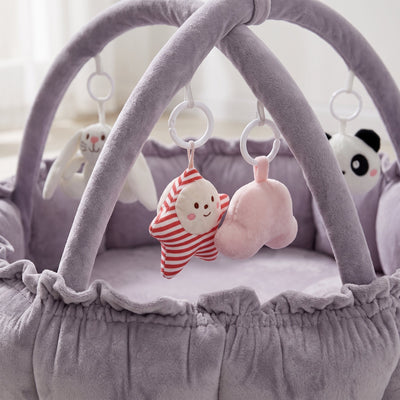 True Haven | Grove Baby Play Gym – Screen-Free Developmental Toy, Safe for Little Hands