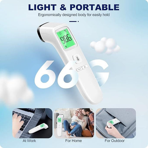 True Haven | No-Touch Baby Thermometer – Fast 1-Second Readings, Backlit Display for Night Use