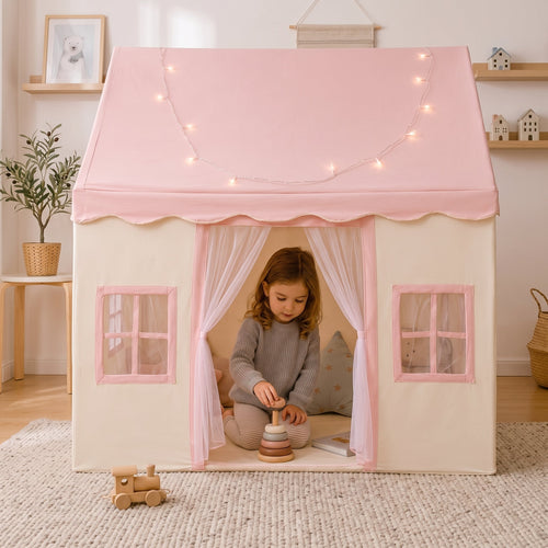 True Haven | Cottage Kids Play Tent – Hands-On Sensory Play, Encourages Early Learning