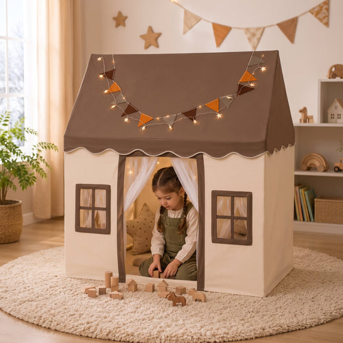 True Haven | Cottage Kids Play Tent – Hands-On Sensory Play, Encourages Early Learning