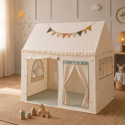 True Haven | Cottage Kids Play Tent – Hands-On Sensory Play, Encourages Early Learning