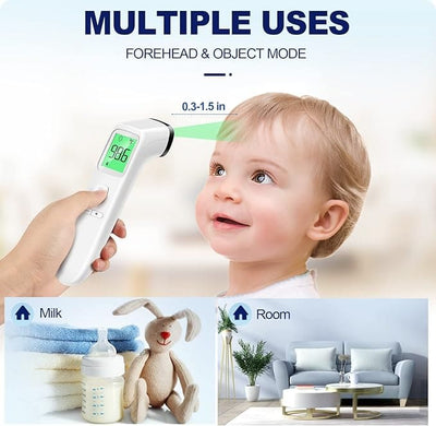 True Haven | No-Touch Baby Thermometer – Fast 1-Second Readings, Backlit Display for Night Use