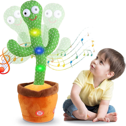 True Haven | Singing & Dancing Cactus Toy – Bluetooth Connectivity, Voice-Repeating Fun