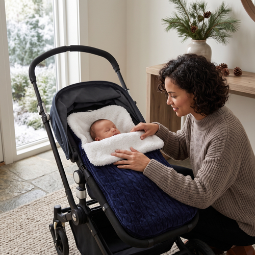 True Haven | Velvet Baby Sleep Sack – Snuggly Nursery Must-Have, Gentle on Sensitive Skin