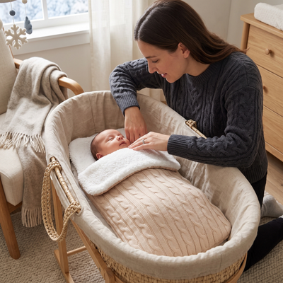 True Haven | Velvet Baby Sleep Sack – Snuggly Nursery Must-Have, Gentle on Sensitive Skin
