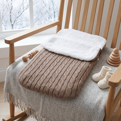 True Haven | Velvet Baby Sleep Sack – Snuggly Nursery Must-Have, Gentle on Sensitive Skin