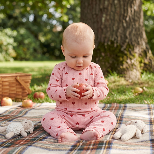 True Haven | Meadow Baby Cotton Jumpsuit – Cozy Cold-Weather Layer, Machine Washable